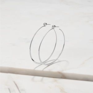 Michael Kors Silver hoop earrings